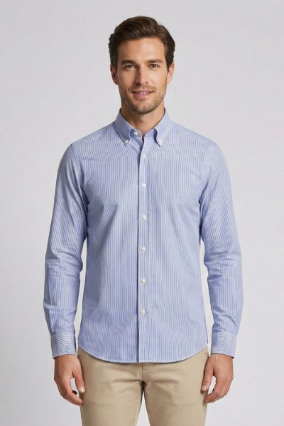 Filippo Gelsi camicia botton down rigata in cotone 119-2fp [5dfb4508]