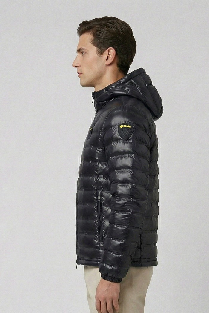 Blauer giubbetto termosaldato con cappuccio Charles 26sbluc02179-007104 [8c96b96b]
