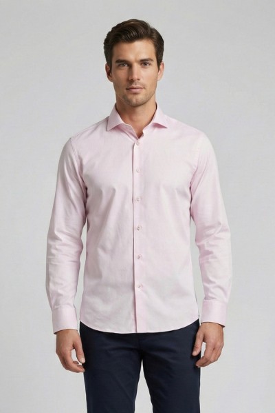 Paul Matthew camicia slim fit in cotone stretch 2590-sf8 — 805219040076374_4