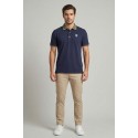Blauer polo in piquet logata Oakland 26sblut02294-006801 [6dc1bcd1]