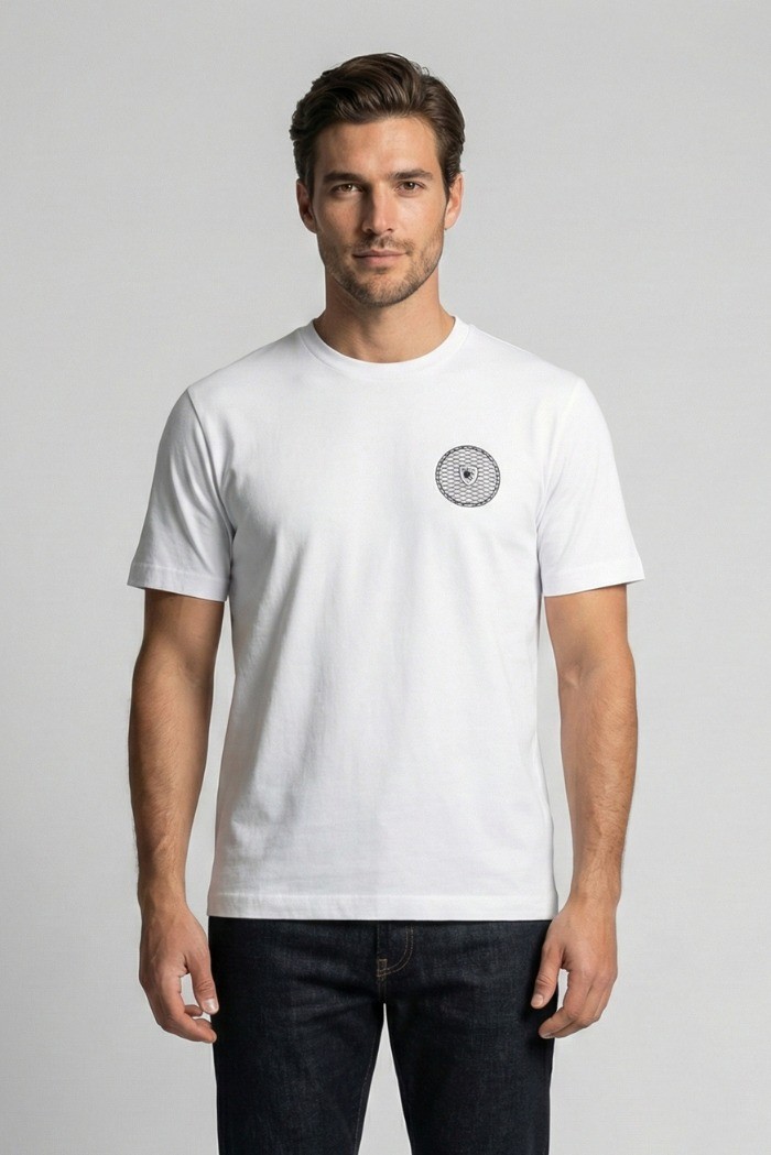 Blauer t-shirt in cotone Wallace 26sbluh02237-007439 [02524282]