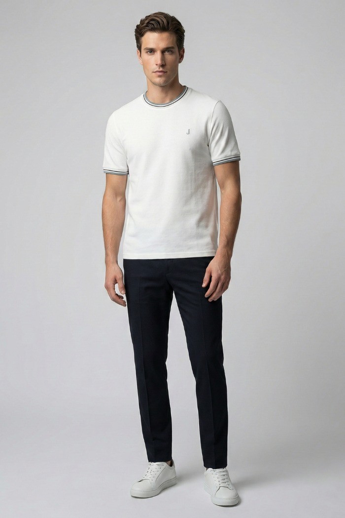 Jeckerson t-shirt in piquet di cotone pe26jupts003tshir001 [d40fa849]