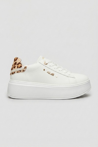 4US Paciotti sneaker con inserto leopardato 4BX161 [71c1093f]