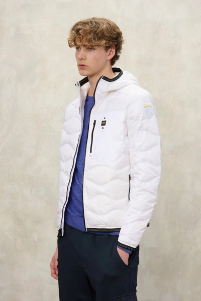Blauer piumino ad onde con cappuccio Wave 26sbluc03177-006719 [6e9db2b0]