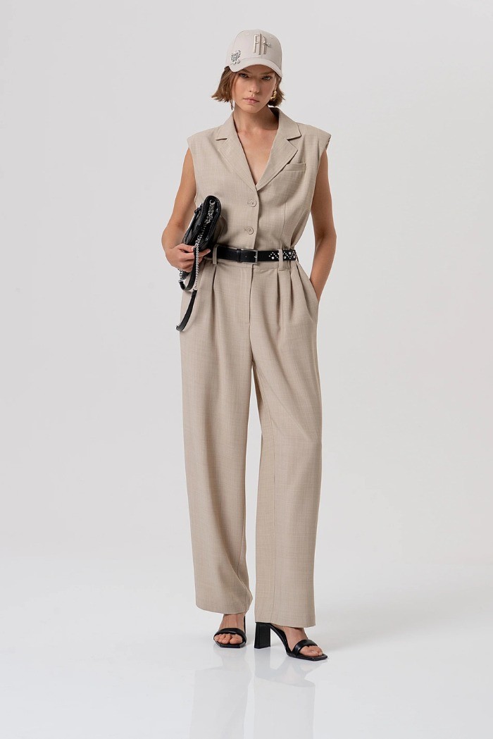 Fracomina tuta senza maniche con pantaloni lunghi fr26so2005w76301 [f23f45e5]