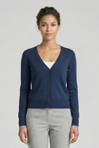 Markup cardigan scollo a V in misto viscosa MW10003 [d4b7b051]