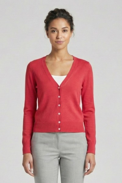 Markup cardigan scollo a V in misto viscosa MW10003 — 805219040078085_3