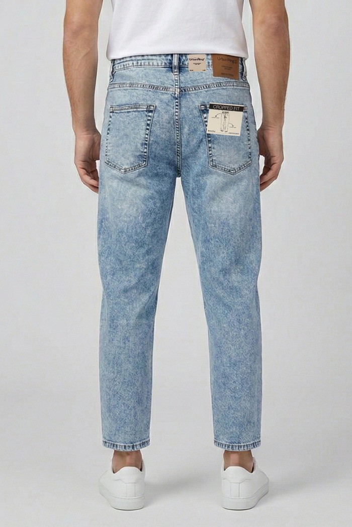 Urban Ring jeans cropped fit in denim di cotone stretch UR1150007 [dc62172b]