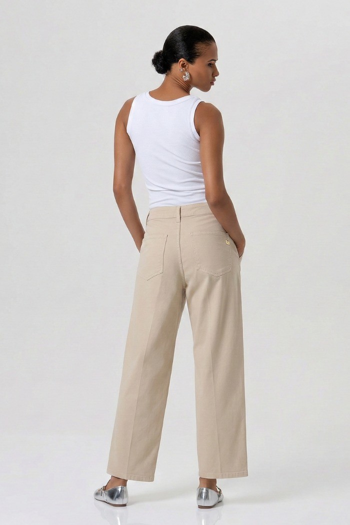 Fracomina pantalone carrot modello chino balloon fp26sv4006w42001 [c079092f]