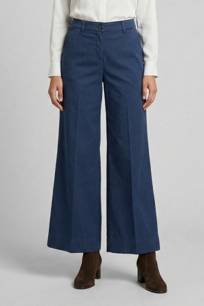 Fracomina pantalone flare a palazzo in gabardina fs26sv3011w40101 — 805219040078276_1