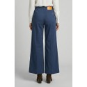 Fracomina pantalone flare a palazzo in gabardina fs26sv3011w40101 [3741945d]