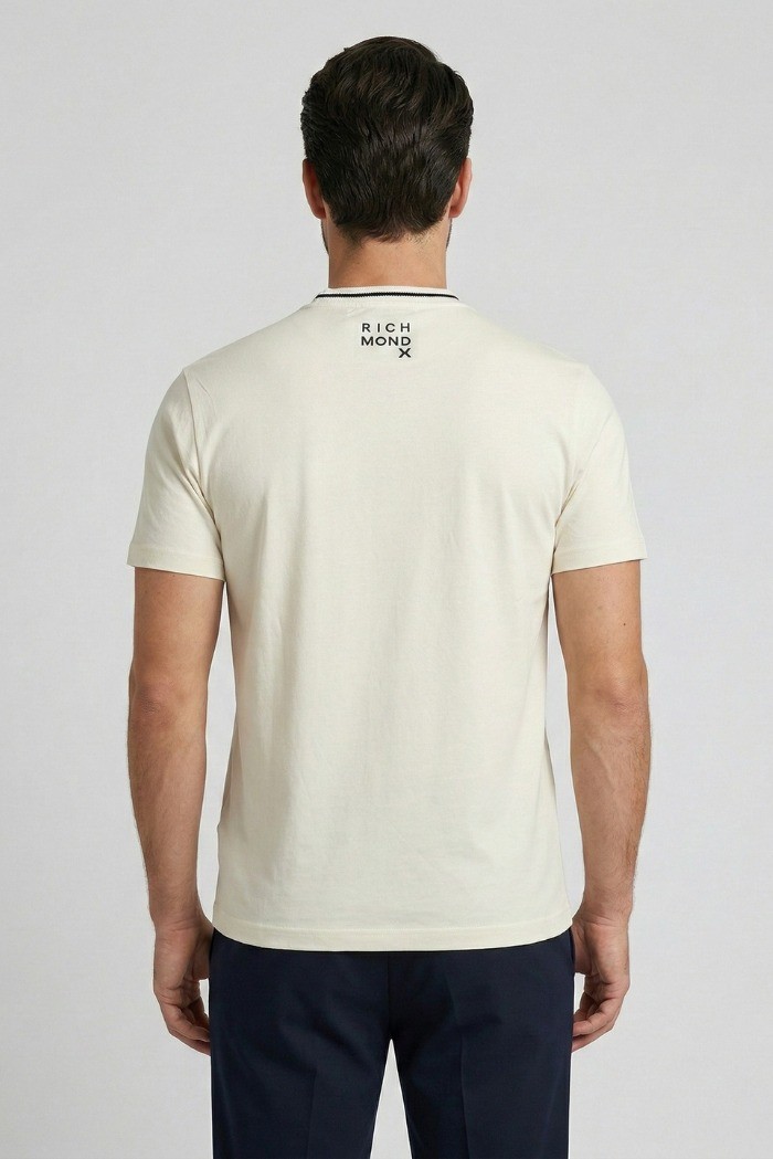 John Richmond t-shirt in misto cotone Chaloni ump26335ts [16733fb0]