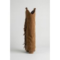Crichic stivaletto con tomaia in camoscio e frange 3602-3 [f66640e5]