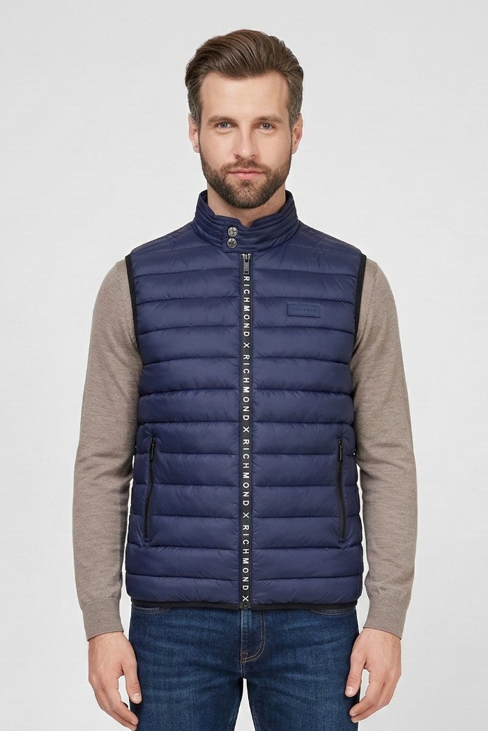 John Richmond gilet lupetto in nylon Treox ump26042pi [c66ebd7d]