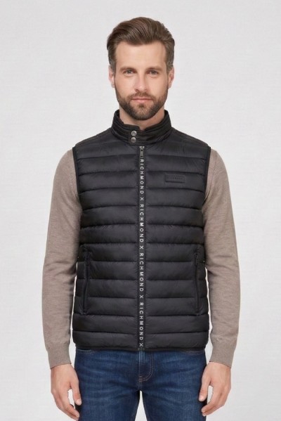 John Richmond gilet lupetto in nylon Treox ump26042pi [7672bff7]