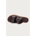 Frau ciabatta in pelle con fibbia in tono 85M3 [96345176]