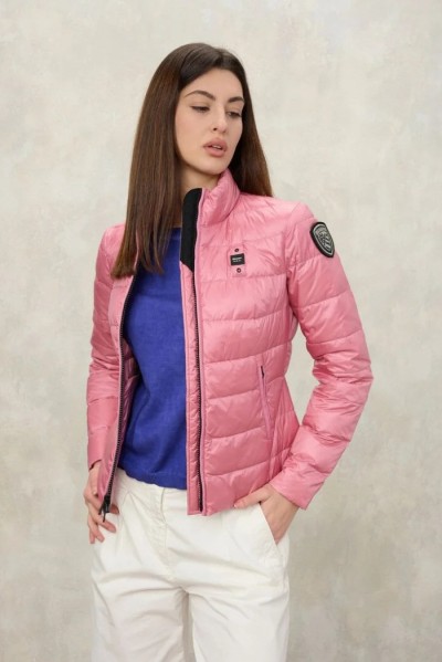 Blauer piumino collo alla coreana Vale 26sbldc03165-007455 — 805219040077794_2