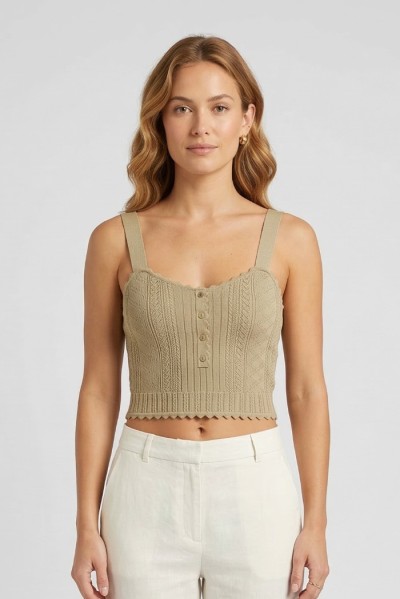 Fracomina top slim senza maniche in maglia fr26st4007k41601 — 805219040077944_1