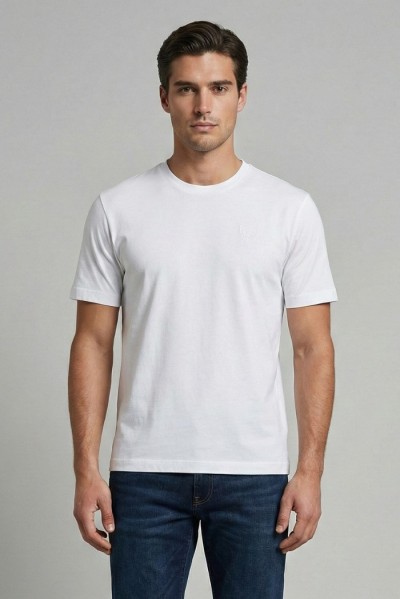 Blauer t-shirt girocollo Eutaw 26SBLUH02302-007439 — 805219040078033_1