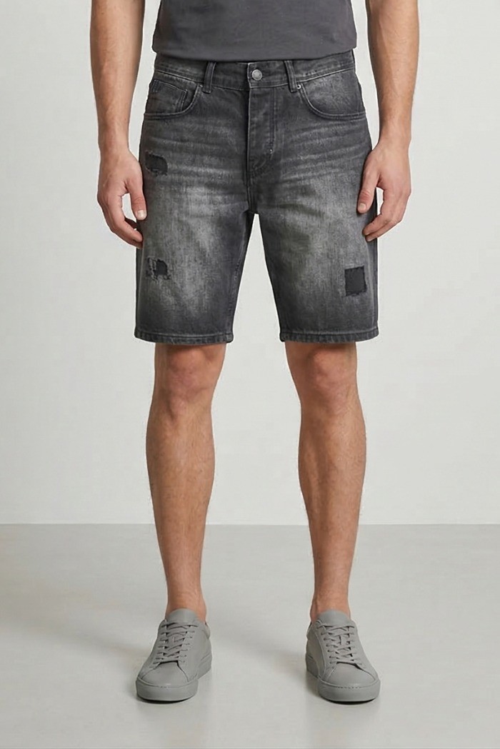 Antony Morato bermuda slim fit in black denim Argon mmds00076-fa700169-w02258 [e2829a3b]