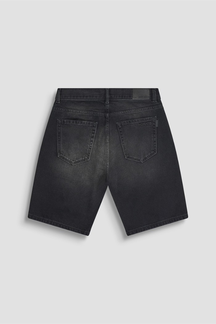 Antony Morato bermuda slim fit in black denim Argon mmds00076-fa700169-w02258 [3ef49e28]