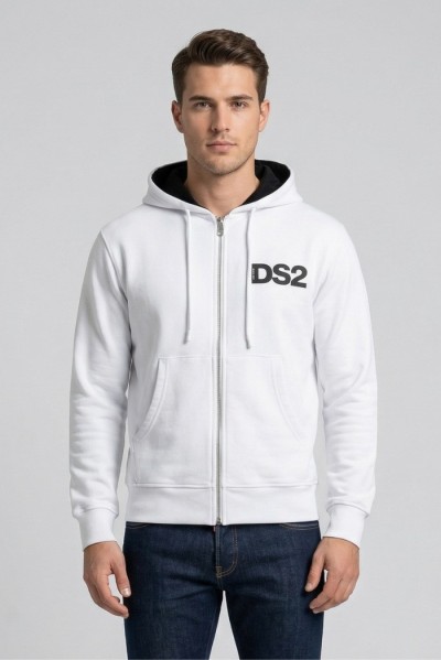 Drop Season 2 felpa in cotone con zip e cappuccio SS26210 [9b640b9b]