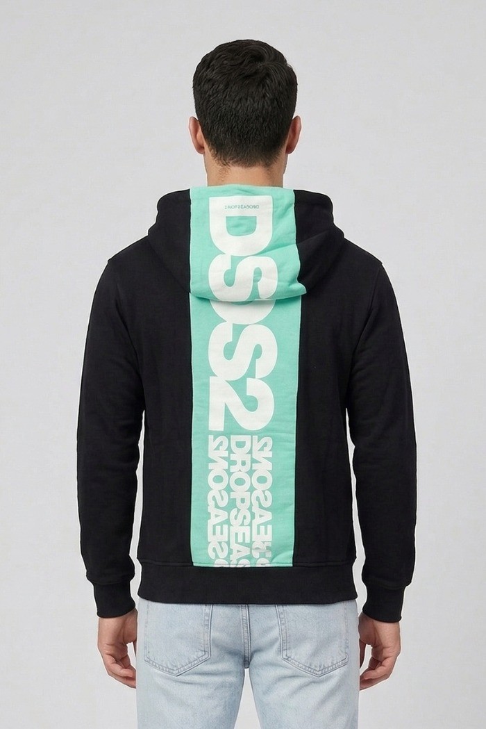 Drop Season 2 felpa in cotone con zip e cappuccio SS26210 [ded75c7f]
