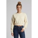 Drop Season 2 felpa girocollo cropped in cotone SS26W512 [36e273aa]