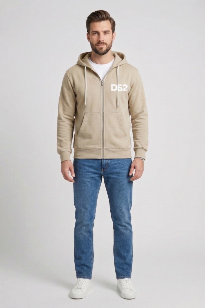 Drop Season 2 felpa in cotone con cappuccio SS26271 [a8c3a195]