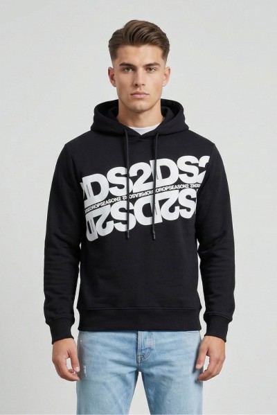 Drop Season 2 felpa in morbido cotone con cappuccio SS26261 [3871cb3a]