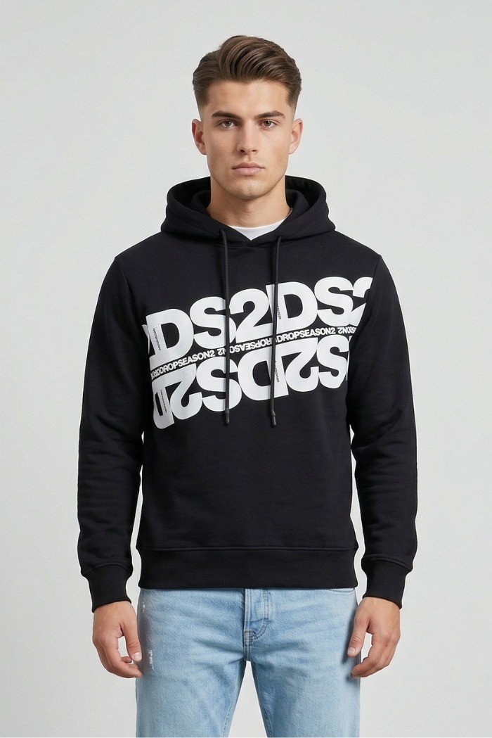 Drop Season 2 felpa in morbido cotone con cappuccio SS26261 [3871cb3a]