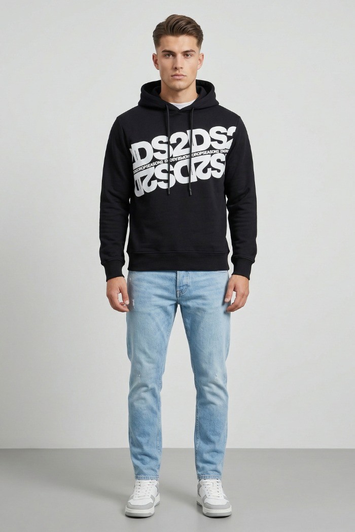 Drop Season 2 felpa in morbido cotone con cappuccio SS26261 [564a4933]