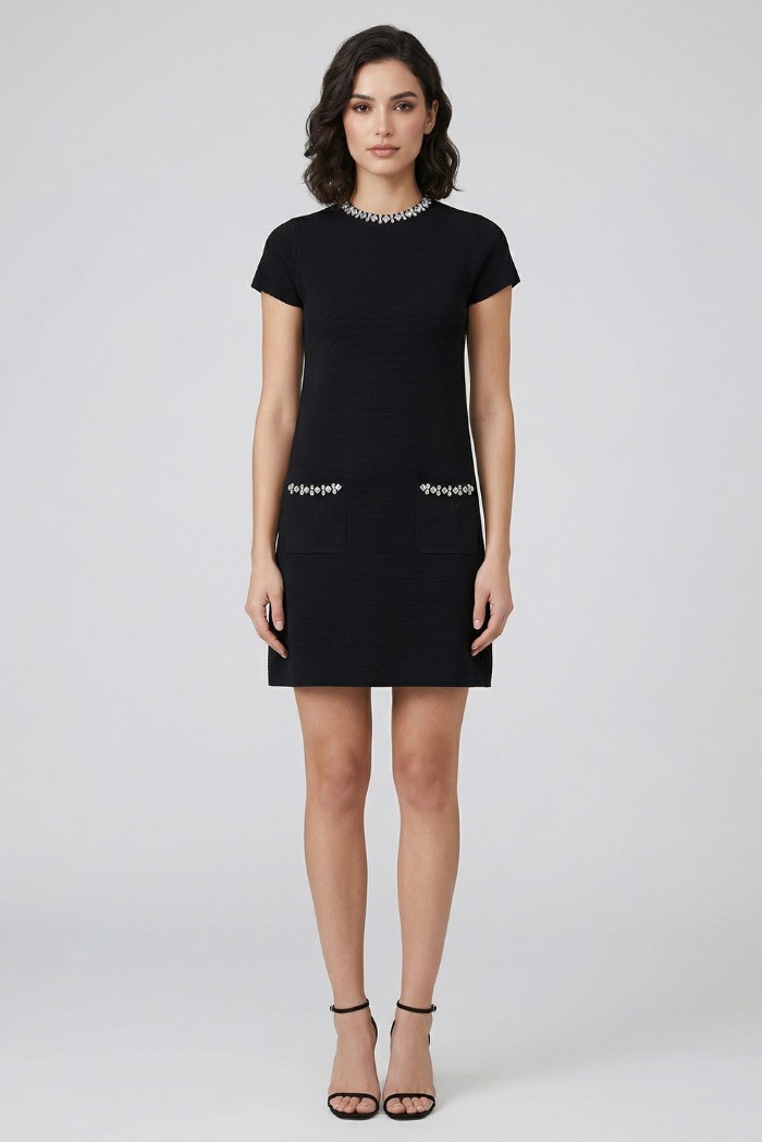 Sheis abito in maglia con applicazioni DS6050 [cd7e27db]