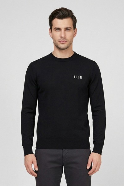 Icon maglia in cotone con mini ricamo IUPREM001 — 805219040079033_1