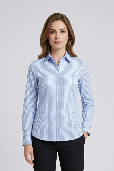 PDK camicia a righe in misto cotone 056882 [241d9590]