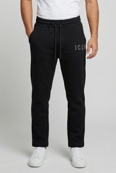 Icon jogger in misto viscosa con logo borchiato IUP010 [5fd50aa6]