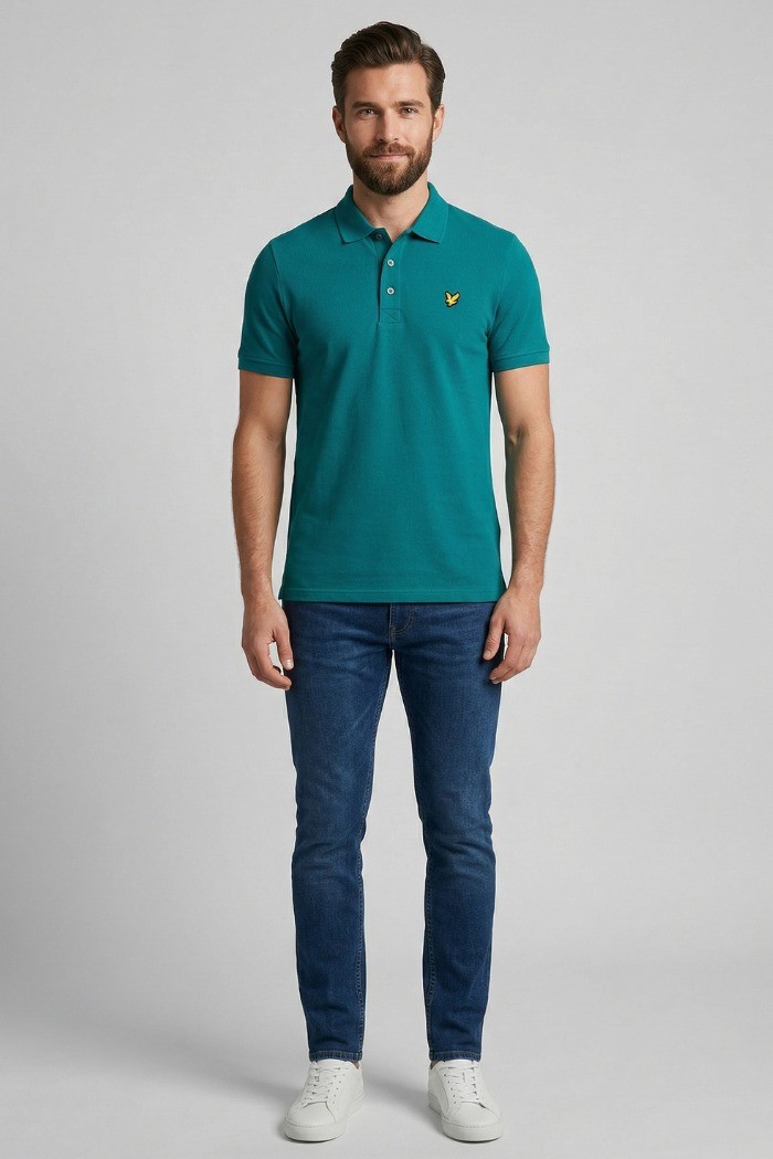 Lyle & Scott polo in piquet di cotone stretch SP400VOG [24250d06]