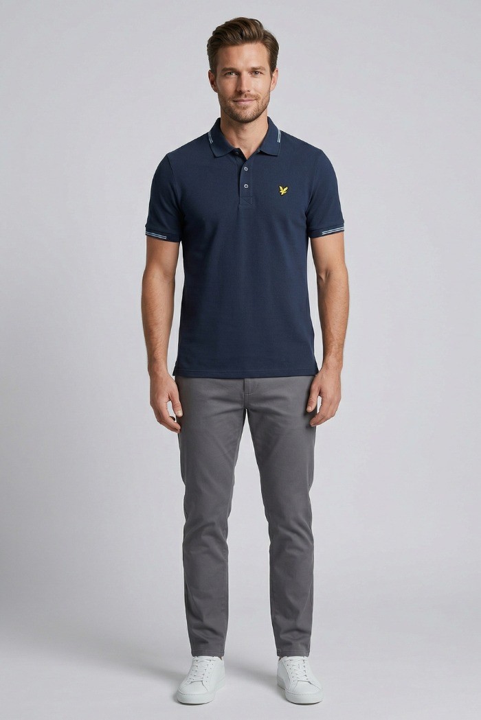 Lyle & Scott polo in piquet di cotone fine SP2402V [af03f169]