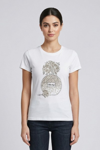 Markup t-shirt in cotone con strass MW1610024 [f6af86ca]