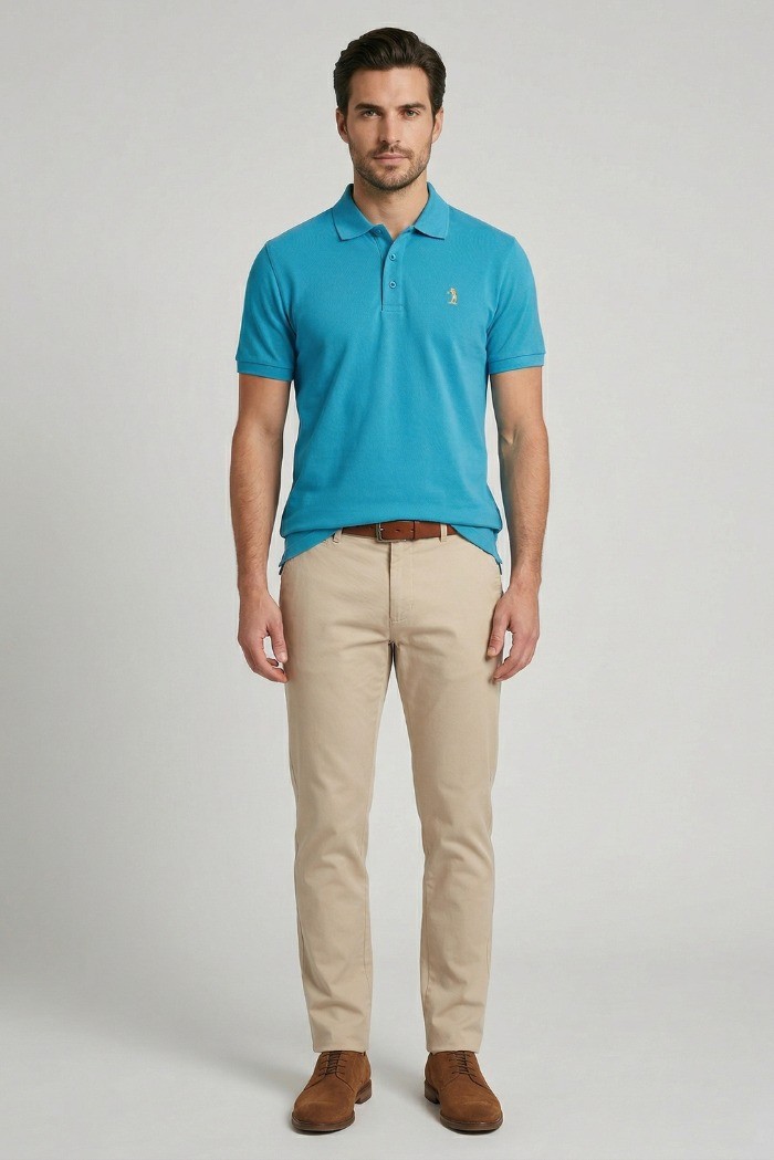US Golf Club polo in piquet di cotone Pablo PO2000 [cd9d5e3e]