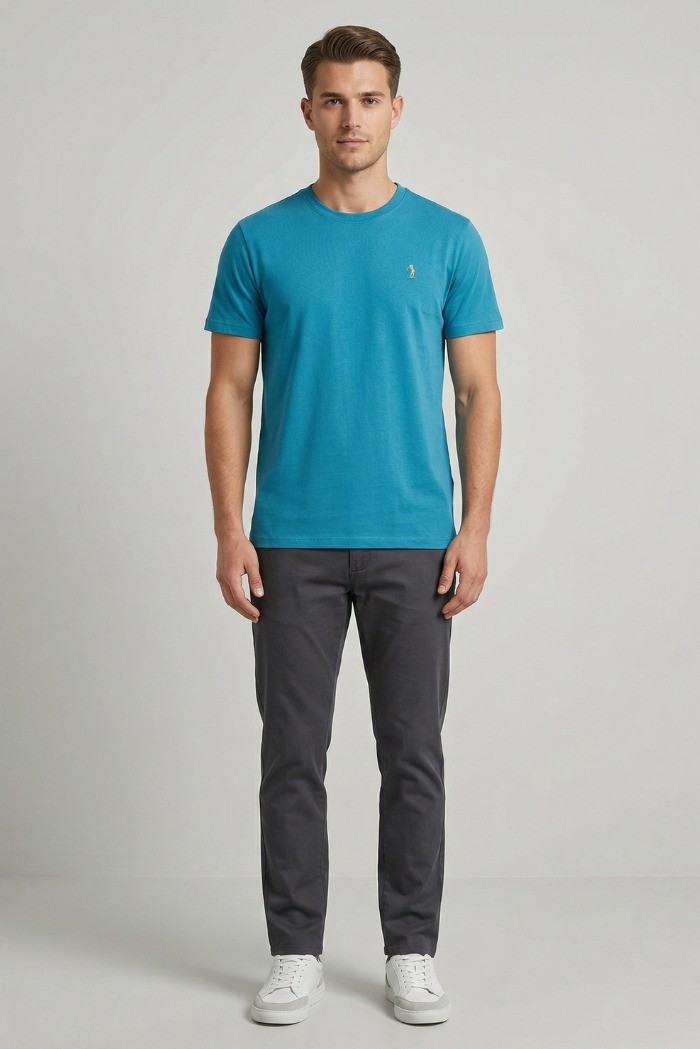 US Golf Club t-shirt in jersey di cotone Teo TS1000 [1cf06c99]