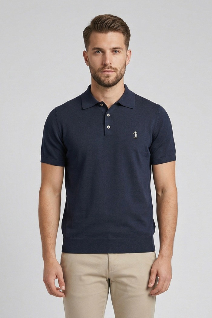 US Golf Club polo maglia in cotone Marino MA2610 [a351a364]