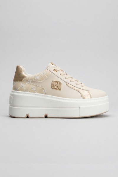 Queen Helena sneaker platform con logo patch X34-16 [2e54324b]