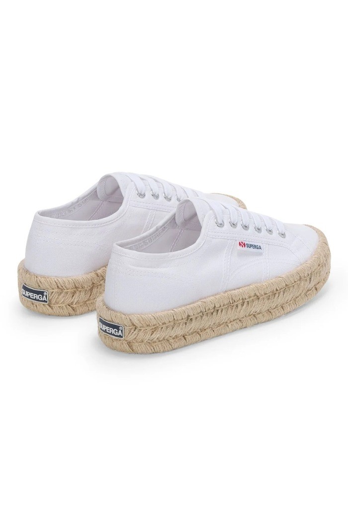 Superga sneaker platform in tela 2740 Platform Cotton Stone Wash Rope [4e775536]