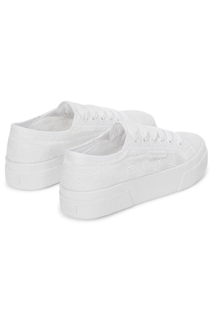 Superga sneaker platform in sangallo 2740 Flower Sangallo [c5a9c425]