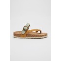 Queen Helena ciabatta a fascia multicolor incrociata X34-109 [1e2522a4]
