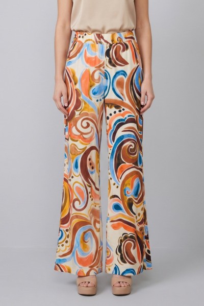 Celye pantalone a fantasia in viscosa SS26C0648 [a467055d]
