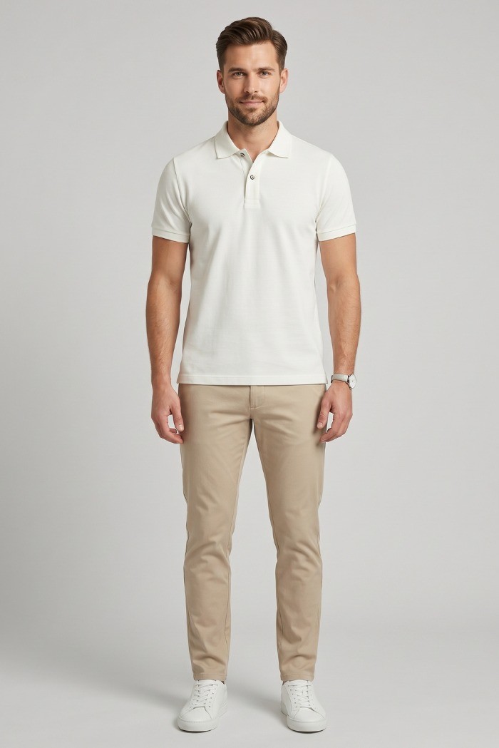 Guy polo in piquet di cotone Cabrio716n-pc M49901 [34e1a2a8]