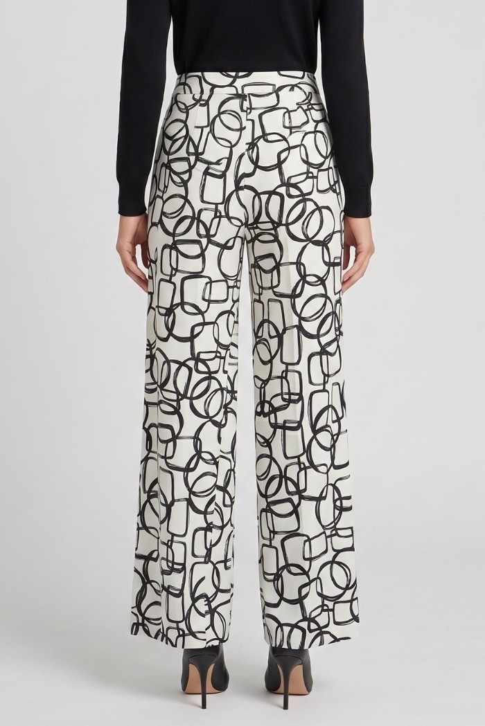 Celye pantalone palazzo a fantasia SS26CE0095 [497c3522]