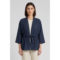 Fresh Flower kimono in misto lino con fusciacca FD657 [ba7bef1d]